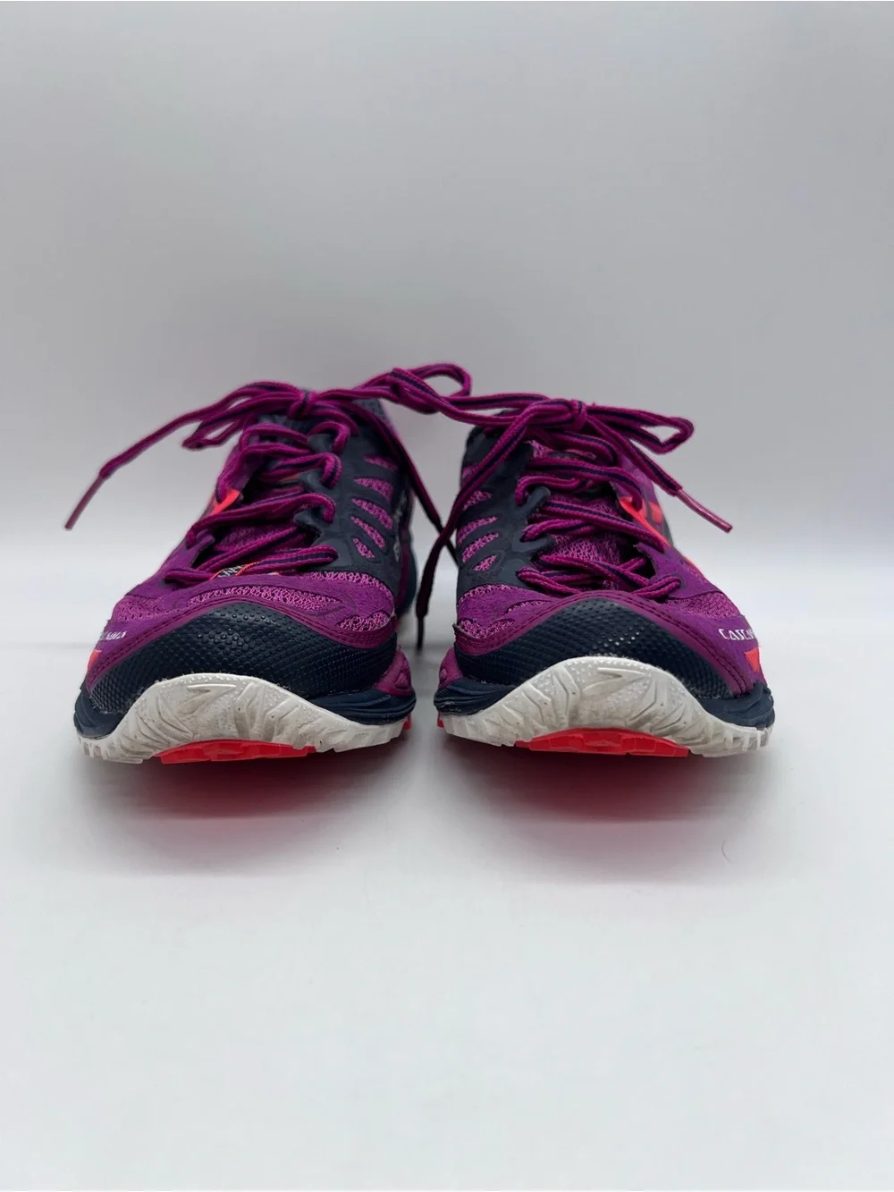 Brooks Women's Pink Fuchia and Navy Cascadia 9 Trail Running Shoes Size 7